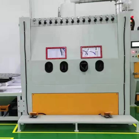 潜江高效生产，从箱体手动喷砂机开始，提升零部件质量